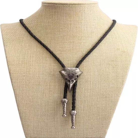 Bolo Tie for Men Leather Rope Western Cowboy Tie Unisex Bola Tie Gift for Him