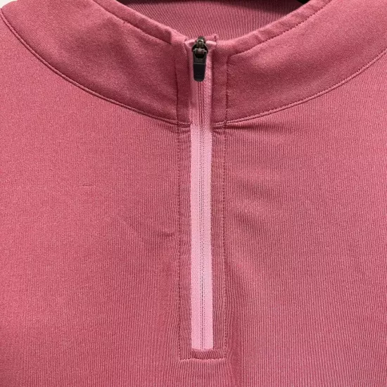 Peter Millar Crown Sport Mens X-Large Golf Quarter Zip Pullover Pink