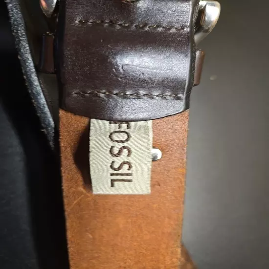 Fossil Belt Men's Brown Distressed Leather MB4053 105 Sz 42