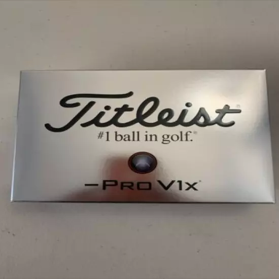 Titleist Pro V1X Left Dash Brand New Dozen Hard To Find (12 Balls)