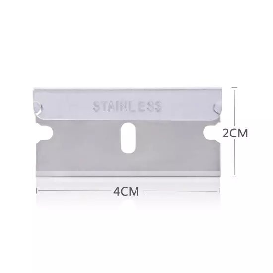 Stainless Steel Replacement Razor Scraper Blades for CarGlass Paint Oven Removal