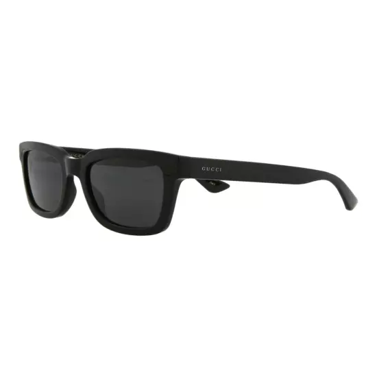 Gucci Mens Square/Rectangle Black Black Smoke Fashion Designer Eyewear