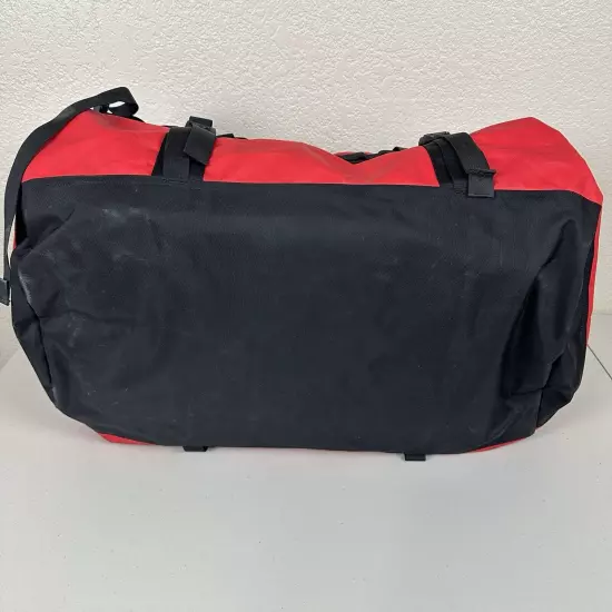 The North Face Base Camp Duffel Black Series Red/Black Heavy Duty