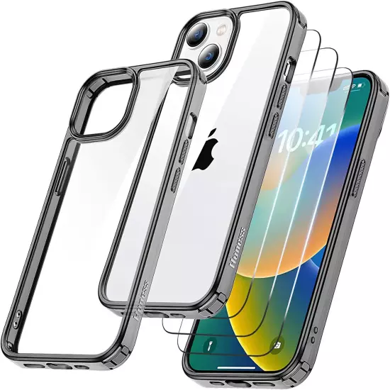 For iPhone 16 Pro Max 15 14 13 12 11 Plus Case Phone Cover Shockproof + Screen