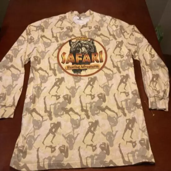 Maine Safari Hunting Adventures Long Sleeve XXL Camobooty Naked Girls Shirt #1