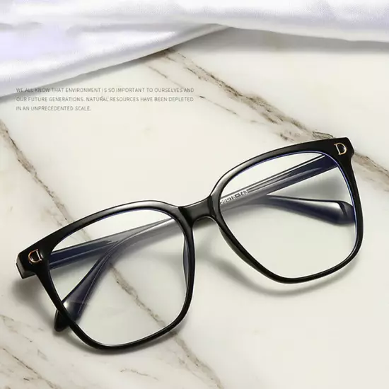 Fake Square Frame Clear Lens Geek Glasses UV Protection Nerd Unisex Fashion US ღ