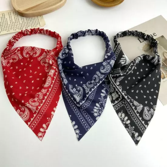 Head Bandana Headbands Hair Scarf For Women Head Scarf Band Hair Elastic X4E7 ш■