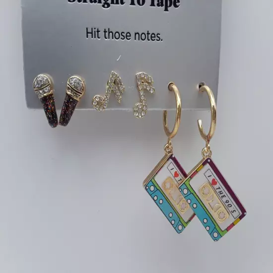 SUGARFIX by BAUBLEBAR ‘Straight To Tape’ 90's Statement Earrings - NEW