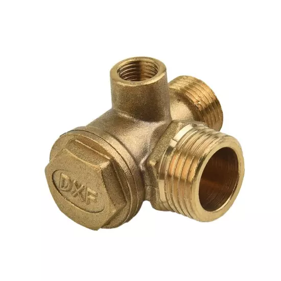 3 Port Brass Central Pneumatic 40400 Air Compressor Check Valve Thread