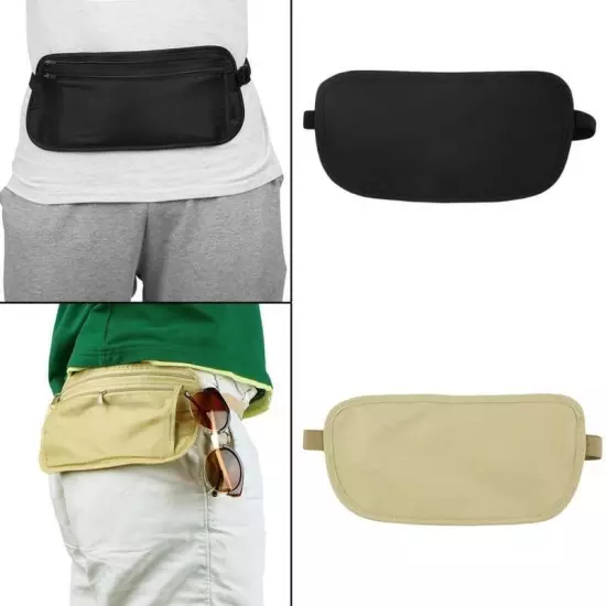 Invisible Travel Waist Packs Pouch for Passport Hidden Security Money Belt Bag