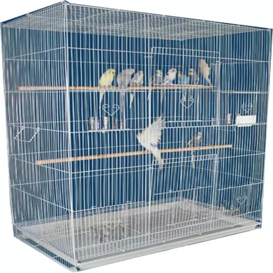 36" X-Large Flight Bird Breeding Breeder Cage with 3/8-Inch Bar Spacing for Smal