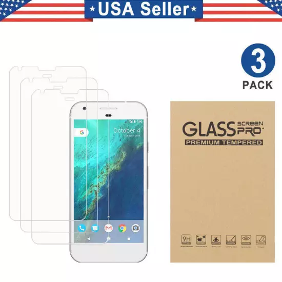 3PK Tempered Glass Screen Protector Google Pixel XL 3 4 5 6 7 7a 8a 8 9 Pro Fold