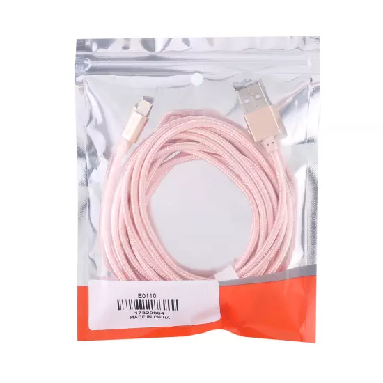 3pc Braided USB Cable Charger Data Cord for iPhone 14 13 12 11 Pro Max SE 8 iPad