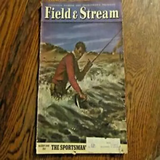 Field and Stream Magazine August 1949 Vintage Issue- Free Shipping!