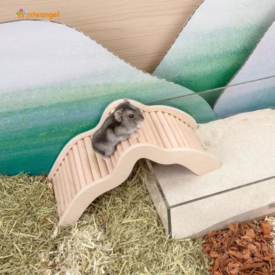 Niteangel Hamster Climbing Bridge Ladder for Aryclic SandBath Box or... 