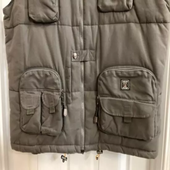 Men’s Wear 1 First Fall/Winter Hunting Fishing Vest Gray Size XL