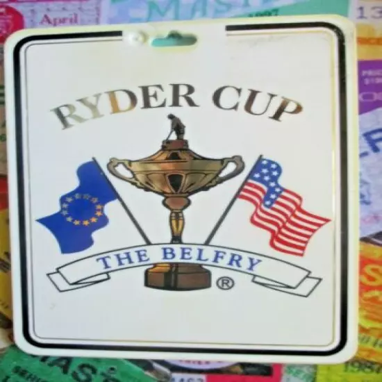 vtg - PGA TOUR Golf Bag Tag - 2001 RYDER CUP MATCHES - The Belfry - England