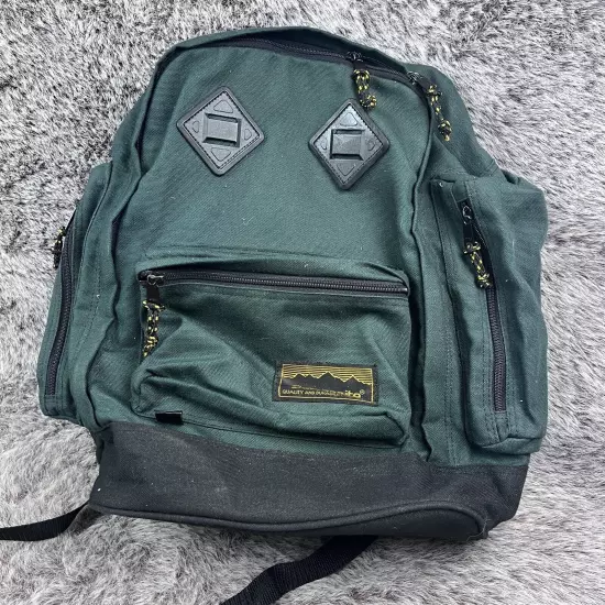 Vintage SAMSONITE Backpack Green Padded Computer Made 05/95 Med/Lrg Size