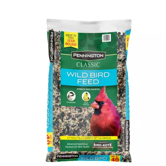 PLT Pennington Classic Wild Bird Feed and Seed, 40 lb. Bag