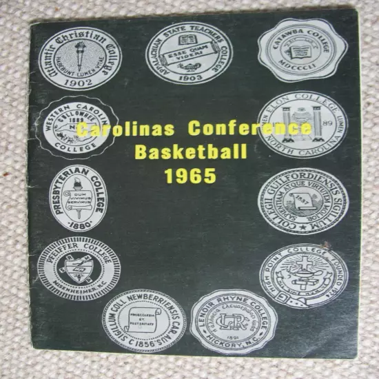 1965 Carolinas Conference Basketball Media Guide JC9