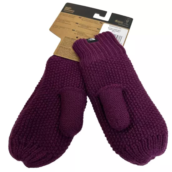 The North Face Womens Cable Minna Mittens Pamplona Purple New Size XS/S