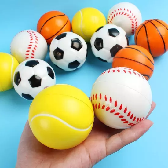 1X Baseball Hand Wrist Finger Exercise Stress Relief Squeeze Balls Therapy Z1G0