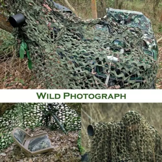 Summer outdoor hunting cama net camping cover undercover wild life photography