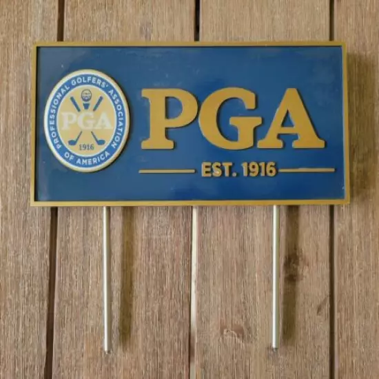 PGA Professional Golf Assosiation of America Tournament Wood Sign Stake