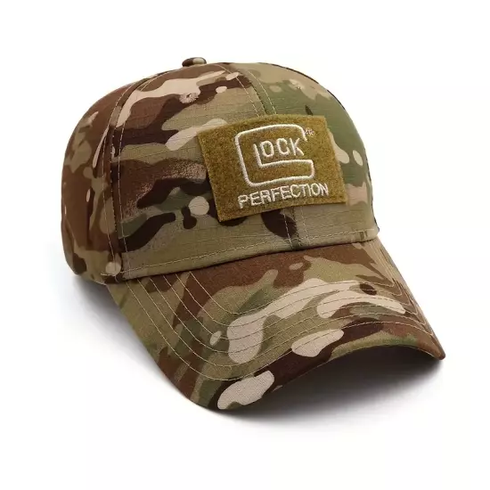 GLOCK PERFECTION HAT ONE SIZE FITS ALL TACTICAL HAT BASEBALL CAP CAMO