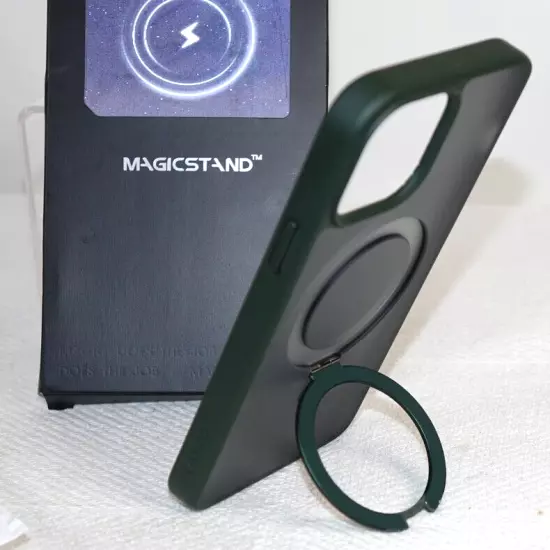 CASEKOO Magicstand Case Designed for iPhone 13 Pro Max Dark Forest Green