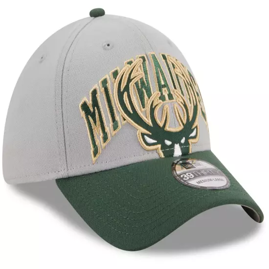 Milwaukee Bucks Tip Off 39THIRTY Hat, Medium/Large