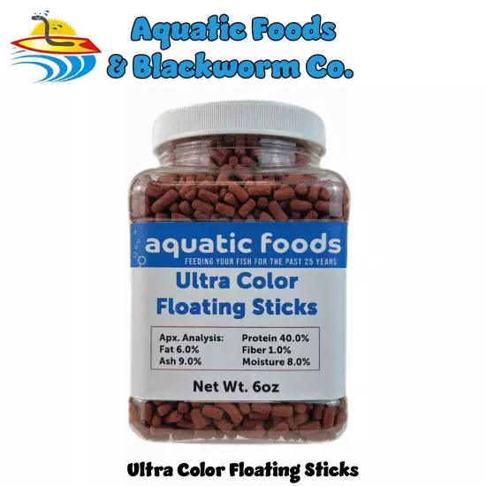 Ultra Color Floating Sticks for All Tropicals & Pond Fish. WL-JAR