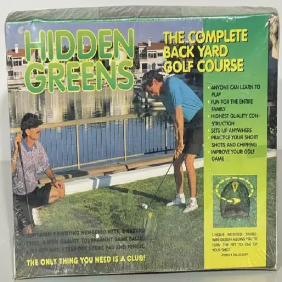 Hidden Greens The Complete Backyard Golf Course Practice Box Set Sealed 1993