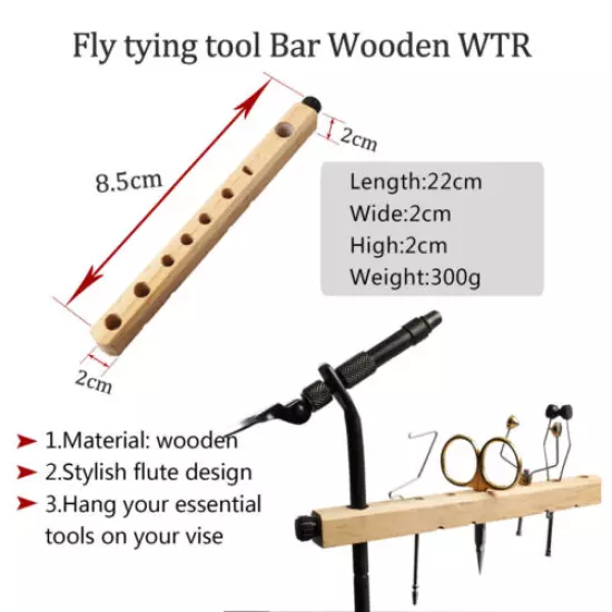 Unifishing Fly Tying Tool Organizer/Station/Bar Tool Post Caddy Rotating DIY