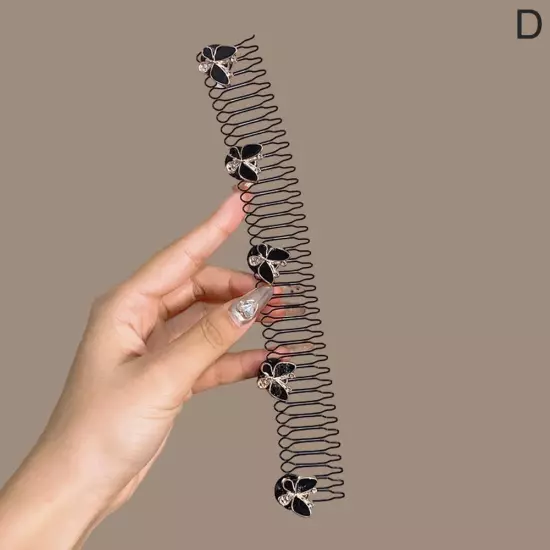 Hair Styling Tool Black Hair Finishing Fixer Comb U Gift For Girls Shape UK 9CX2