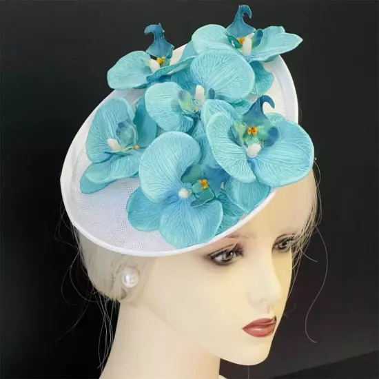 Fascinators for Women Tea Party Headband Kentucky Derby Hats Cocktail Flower Mes