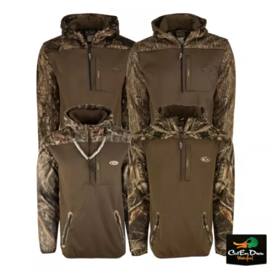 DRAKE WATERFOWL MST ENDURANCE SOFT SHELL CAMO HOODIE PULLOVER