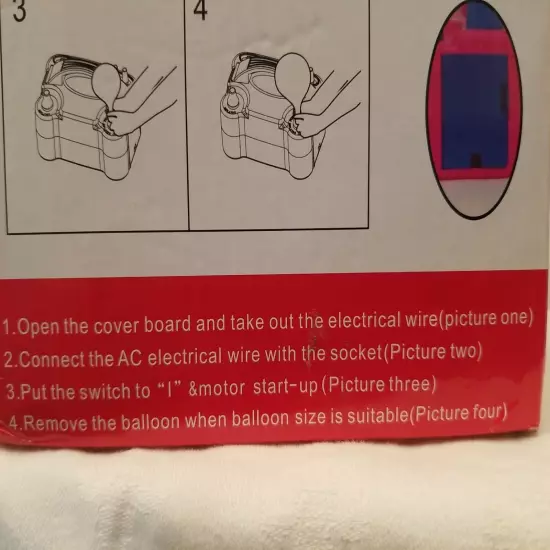 Electric Ballon Pump! #73005 Never Blow Up a Balloon Manually Again!