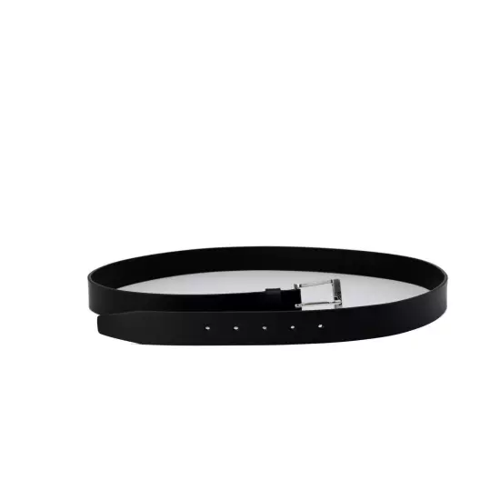 Boss Leather Belt with Buckle Fastening - Belts - Black -Size 105