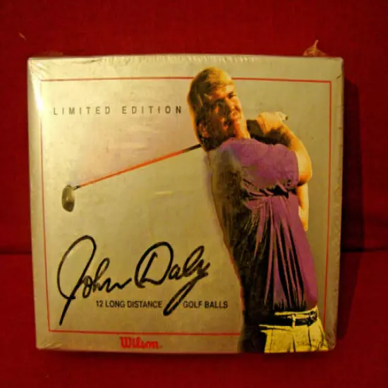 WILSON LIMITED EDITION JOHN DALY NEW SEALED IN BOX 12 LONG DISTANCE GOLF BALLS