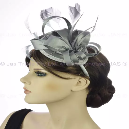 Spring Racing Race Party Melbourne Cup Feather Headband Hairband Clip Fascinator