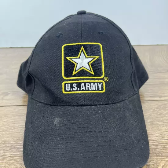 US Army Hat United States Army Black Hat Adjustable Adult Size Hat Black Cap