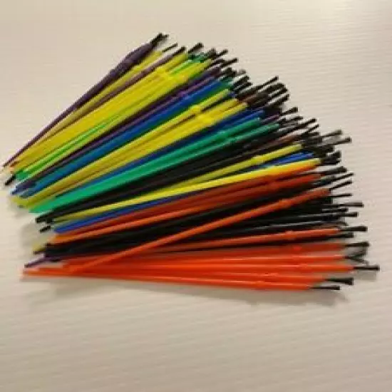  100 New Fishing Rod Building Epoxy Finishing Nylon Disposable Brushes