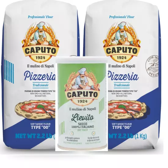 TDP Specialties Pizza Crust Pack 2 Kilos of Antimo Caputo Pizzaria Soft 00 Hi...