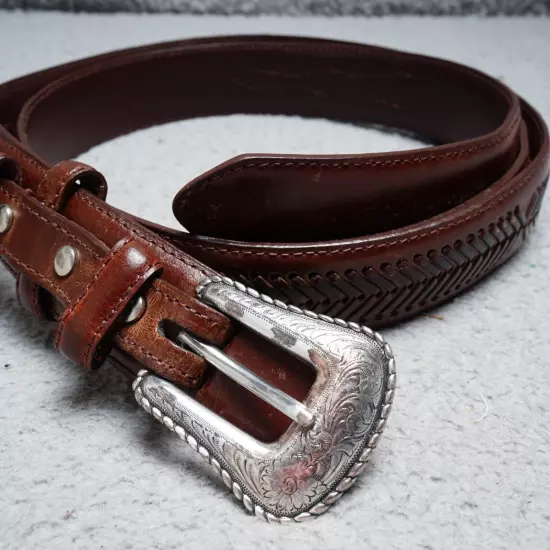 NOCONA Western Belt Brown Top Hand Genuine Leather Texas Ranger Sz 42 N2476802