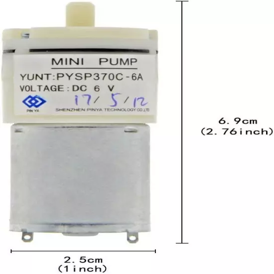 DC 6V Micro Air Pump,Fish Tank Oxygen Circulate Mini Air Pump Motor for Aquarium