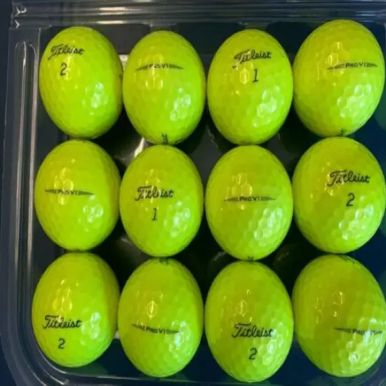 100 TITLEIST Prov1 Yellow 5AAAAA+ GOLF BALLS **FREE SHIPPING*