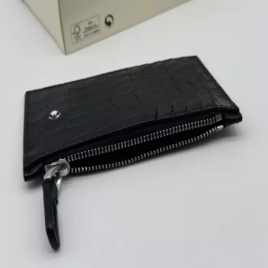 MONTBLANC SELECTION BLACK 5CC CARD HOLDER WALLET POUCH NEW 100% GENUINE RP $395