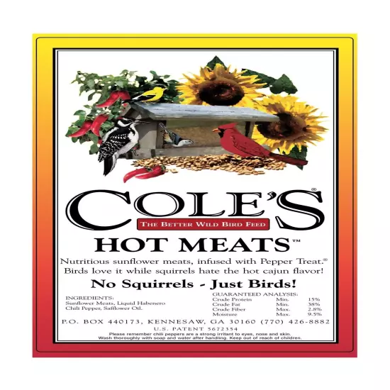 Cole's HM10 Hot Meats Bird Seed, 10-Pound