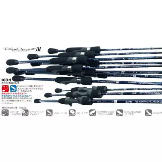 YAMAGA Blanks Blue Current III 69/B Baitcasting Rod